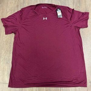 Under Armour Men's Short Sleeve Locker Tee 2.0 NWT - All Sizes - Maroon